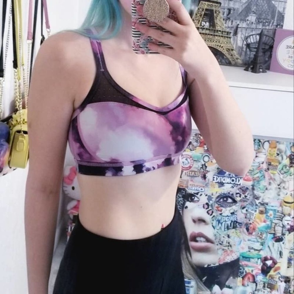 Lululemon Blooming Pixie Watercolor Sports Bra